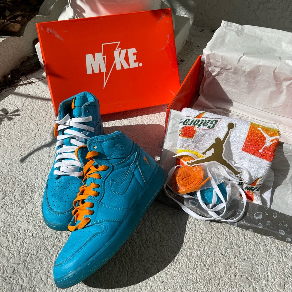Jordan 1 Retro High Gatorade Blue Lagoon (GS)